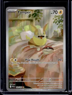 2025 Pokemon Phantasmal Flames Yamper Illustration Rare #099/094 - Image 1