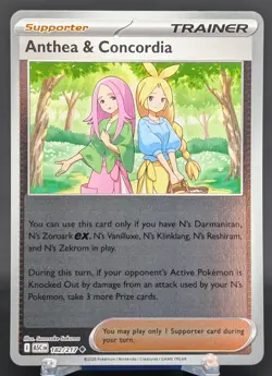 Pokemon Anthea & Concordia #182/217 English Ascended Heroes Reverse Holo - Image 1