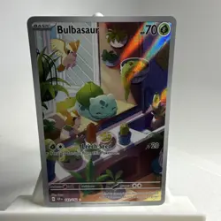 Pokemon TCG Bulbasaur 143/142 Illustration Rare Full Art Holo SCR - Image 1