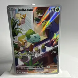 Pokemon TCG Bulbasaur 143/142 Illustration Rare Full Art Holo SCR - Image 2