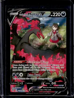 2022 Pokemon SWSH Astral Radiance Galarian Moltres V Trainer Gallery #TG20/TG30 - Image 1