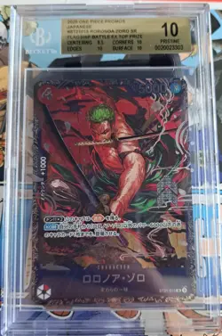 BGS 10 Pristine One Piece Roronoa Zoro ST21-015 Flagship Battle 2025 Top 8 Prize - Image 1