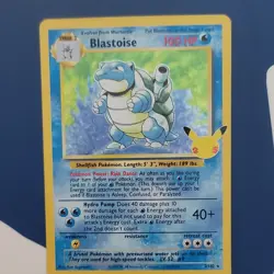 Pokemon TCG Blastoise Holo 25th Anniversary English Lot of 2 Cards - Image 2