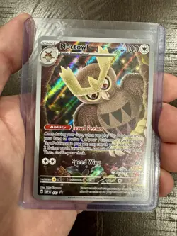 Noctowl 141 Pokemon Center Promo SV:07 Stellar Crown Card NM Holo - Image 3