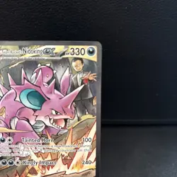 Team Rocket's Nidoking Ex 233/182 SIR Destined Rivals Pokemon Card - Image 3