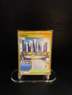 Levincia 244/182 SV10: Destined Rivals Gold Hyper Rare Pokemon Card NM - Image 1