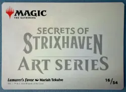 Lumaret's Favor Art Card 16/54 - NM - Art Series: Secrets of Strixhaven (ASSOS) - Image 2