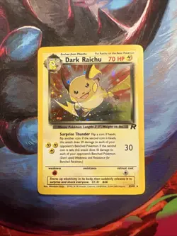 Pokemon Dark Raichu Holo TCG Card 83/82 - Image 2