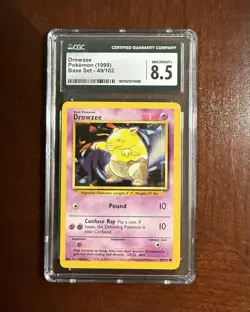 1999 Pokemon TCG Base Set Drowzee #49/102 CGC 8.5 NM/Mint Vintage WOTC Card - Image 1