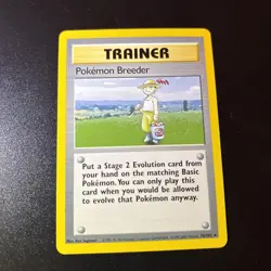 (1999-2000) Pokemon Breeder Base Set Trainer Card 76/102 Rare Pokemon TCG - Image 1