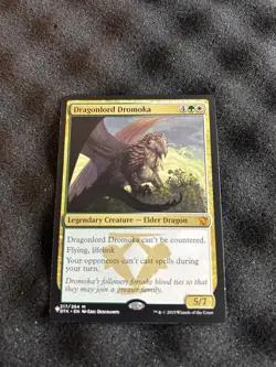 MTG Dragonlord Dromoka Dragons of Tarkir Regular Card - Image 1