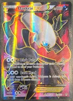 Pokemon TCG Darkrai EX Ultra Rare Card Full Art, XY Breakpoint, 118/122 - Image 1
