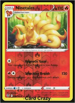 Ninetales 018/195 Reverse Holo - SWSH12: Silver Tempest Pokemon Card (NM) - Image 1
