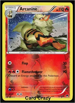 Arcanine 11/122 Reverse Holo - XY - BREAKpoint Pokemon Card (NM) - Image 1