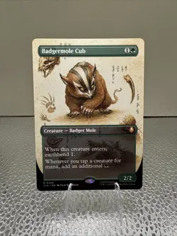 Magic: The Gathering Badgermole Cub Creature Avatar The Last Airbender 0326 Card - Image 1
