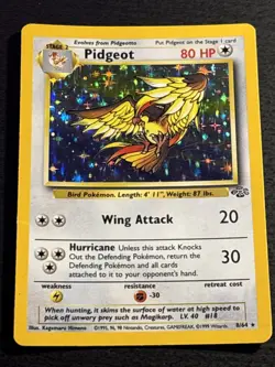 Pidgeot 8/64 Pokemon TCG Jungle Holo Foil Rare Card Moderately Played MP - Image 1