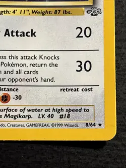 Pidgeot 8/64 Pokemon TCG Jungle Holo Foil Rare Card Moderately Played MP - Image 4