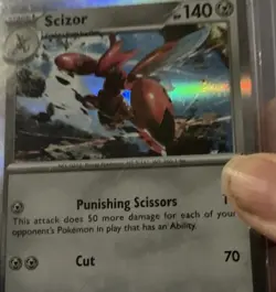 Lot of 2 Scizor 141/197 Reverse Holo Rare & Holo Rare Pokemon Card Set 2023 NM/M - Image 5