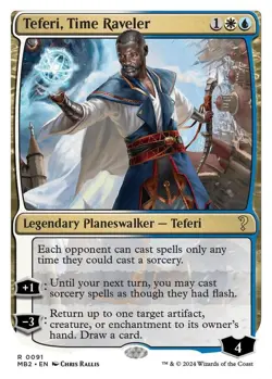 NM MTG WHITE BORDER TEFERI TIME RAVELER MYSTERY BOOSTER 2 - Image 1