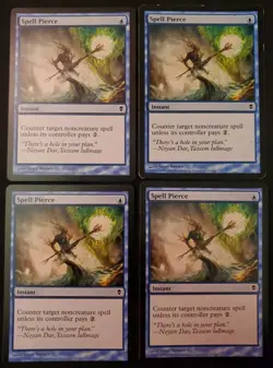 4x Spell Pierce Zendikar NM Magic The Gathering MTG Playset 4 X4 ** - Image 1