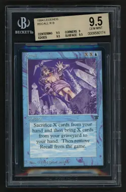 ***BGS 9.5 Recall (Pop 49)*** MTG Legends Magic Kid Icarus - Image 1