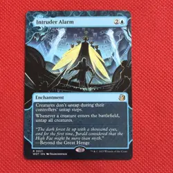 MTG “Intruder Alarm” Extended Art Wilds of Eldraine Reg Rare #021 NM/Unplayed - Image 1