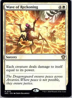 Wave of Reckoning 112 Commander: Secrets of Strixhaven Magic: The Gathering NM - Image 1