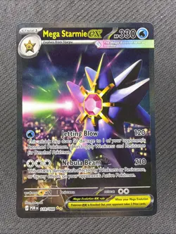 Pokemon Mega Starmie EX Perfect Order Secret Rare Holo Full Art 118/088 SIR - Image 1