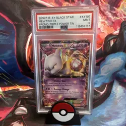 Mewtwo EX XY107 Black Star Promo Holo XY 2016 PSA 9 Pokemon TCG - Image 1