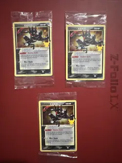Sealed Greninja Gold Star Holo Promo Black Star SWSH144 Celebrations Pokemon X3 - Image 1