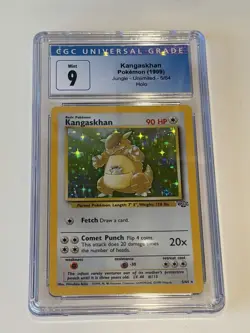 CGC 9 Kangaskhan 5/64 Jungle 1999 Holo graded Pokemon card - Image 1