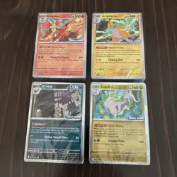 Pokemon Chaos Rising Prerelease Sealed Set of 4 Delphox Crobat Goodra Ampharos - Image 1