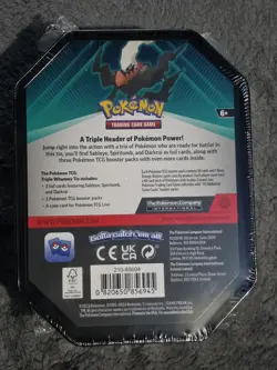 Pokemon TCG - DARKRAI Triple Whammy Collector's Tin - BRAND NEW Factory Sealed - Image 2