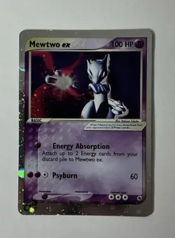 Pokemon TCG EX Ruby & Sapphire 101/109 Mewtwo ex Ultra Rare - Image 1
