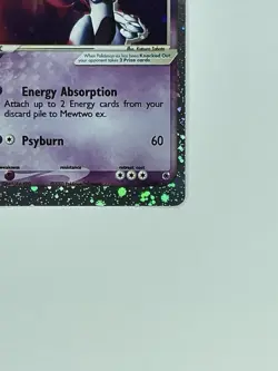 Pokemon TCG EX Ruby & Sapphire 101/109 Mewtwo ex Ultra Rare - Image 3