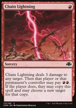 Chain Lightning - Dominaria Remastered | MTG Card - Image 3