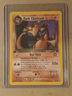 2000 Pokemon Team Rocket First Edition #21/82 Dark Charizard ( Non Holo ) Mint - Image 4