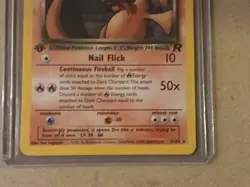 2000 Pokemon Team Rocket First Edition #21/82 Dark Charizard ( Non Holo ) Mint - Image 5