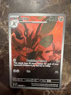 Pokemon TCG Scizor 205/197 SV03: Obsidian Flames Illustration Rare Holo - Image 1