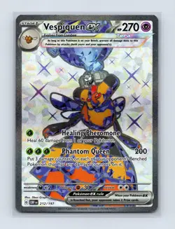 Vespiquen ex 212/197 Ultra Rare Obsidian Flames Pokemon Near Mint - Image 1