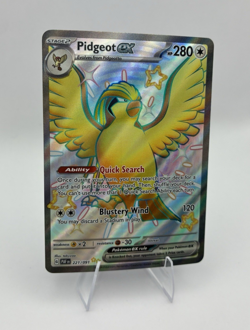 Pidgeot EX, Pokemon Near Mint, Paldean Fates, Shiny Ultra Rare, 221/91 - Image 1
