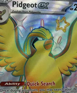 Pidgeot EX, Pokemon Near Mint, Paldean Fates, Shiny Ultra Rare, 221/91 - Image 5