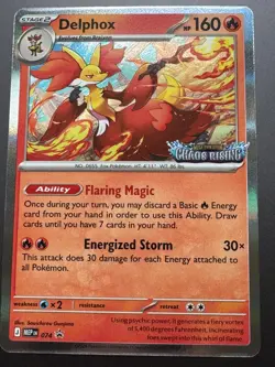 Delphox MEP 074 - Prerelease Stamped Promo - Pokemon TCG: Chaos Rising - Image 1