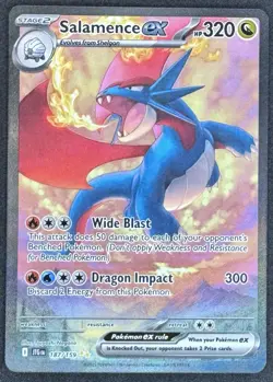 Pokemon Salamence ex 187/159 Journey Together Full Art Holo English - Image 1
