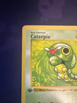 Pokemon TCG Caterpie Base Set 1st Edition 45/102 - Image 2