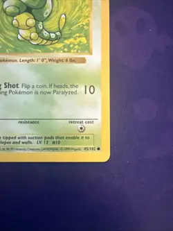 Pokemon TCG Caterpie Base Set 1st Edition 45/102 - Image 4