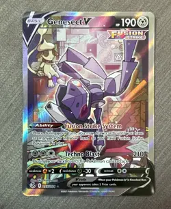Pokemon TCG Genesect V 255/264 Fusion Strike Alternate Full Art NM - Image 1