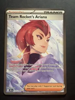 Pokemon Team Rocket's Ariana 237/182 Destined Rivals Special Illustration Rare - Image 1