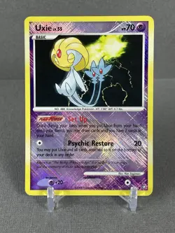 Pokemon TCG Uxie D&P Legends Awakened 43/146 • NM Rare Crosshatch Holo - Image 1