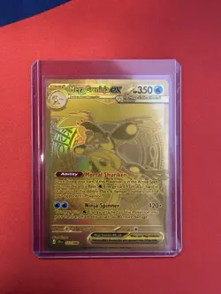 Mega Greninja ex ENGLISH Gold 122 Ninja Spinner Pokemon TCG Chaos Rising - Image 1